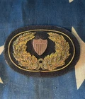 Civil War Bullion-Embroidered Uniform Wreath Insignia with U.S. Shield