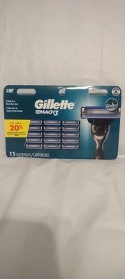 Mach3 Mens Razor Blades Refill 15 Cartridges - Brand New SEALED