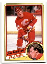1984-85 O-Pee-Chee Jim Peplinski Calgary Flames #233