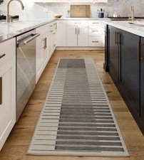 Ruggable Flatwoven Washable Gradasi Runner Rug, 2'6" x 7' w/ Non Slip Pad 30x84"