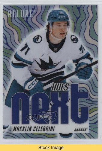 2025-26 Upper Deck Allure Hues Next? Blue Macklin Celebrini #HN-12 READ f6d