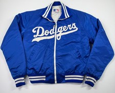 Vintage Los Angeles Dodgers Starter Satin Bomber Jacket Mens Size XL
