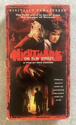 A Nightmare On Elm Street 1984 VHS Wes Craven Horror Movie Freddy Krueger
