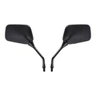 Pair Black Mirrors M10 Rearview Mirrors For Kawasaki KLR250 KLR650 KLR600