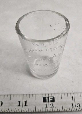 Vtg M. A. Winter Co Washington DC Medical Quackery Advertising Early Shot Glass