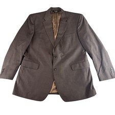 Jos A Bank Signature Collection Brown 100 Wool Blazer Sport Coat 46L Mens