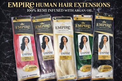 EMPIRE YAKI - SENSATIONNEL 100% HUMAN REMY HAIR SOFT YAKY WEAVE W/ ARGAN OIL