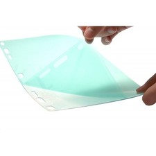 Clear Flip-Up Face Shield Visor | Full Eye Protection Mask for Work Safety | New