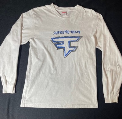 Supreme x Faze Clan The Supreme Team Long Sleeve Graphic Tee T Shirt Sz M 