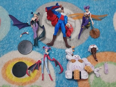 Rare Yujin Darkstalkers SR Real Figure Collection Lot of 5 Vampire Savior 2000