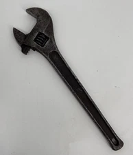 Vintage J.H. Williams 15" Adjustable Wrench Made in USA Crescent Wrench  