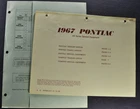1967 Pontiac Police Car/Special Equipment Price Sheets Catalina Tempest Original