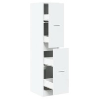 Apothekerschrank Weiß 30X41X144,5 Cm Spanplatte