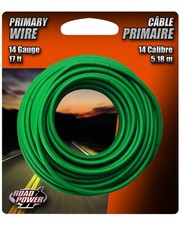 Coleman Cable 14-1-15 14-Gauge 17-Foot Automotive Copper Wire, Green