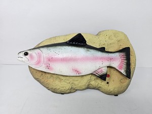 Ancien Poisson Chantant Gemmy Travis La Truite – Occasion (tourne, Regarder Description)