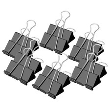 Medium Binder Clips 1.25 inch Length, 40 Pcs Medium Paper Clips for Office Su...