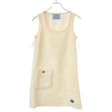 PRADA 23AW Nate Mini Dress P3k47e S31 White 36 Used MESC-0