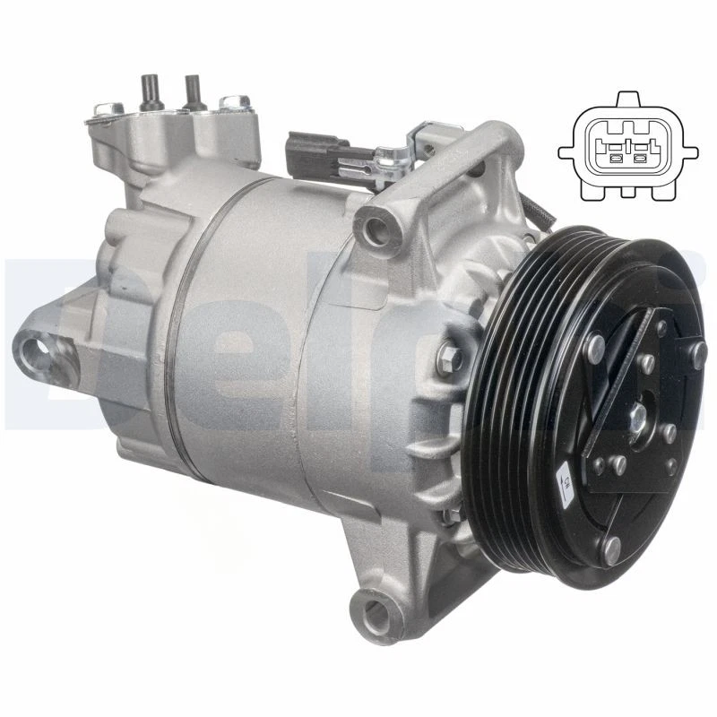 COMPRESSOR AIR CONDITIONING TSP0155927 FOR NISSAN MR20DEDEMR20 2.0L 4cyl QASHQAI - Image 2 of 4