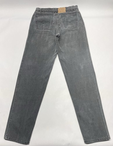 VTG 80s Levis 550 Black Charcoal Wash Jeans 36x34 (34x34) Made USA Grunge Loose - Picture 3 of 19