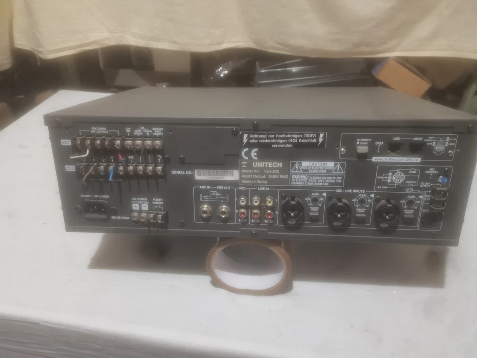 Biete euch hier Unitech Vario Line PA Amplifier VLA-240 - Bild 3 von 4