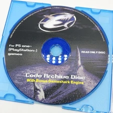 PS1 PlayStation 1 GameShark Engine Code Archive Read Only- Disc Only