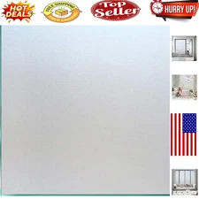 Pure Frosted Window Privacy Film – UV, Heat & Glare Blocking, Reusable Static...