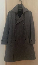 A.P.C. Woman Trench Coat M Gray Double Limited Edition Style Refined Minimalism
