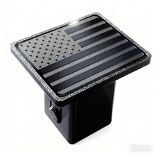 2 Inch American Flag Trailer Hitch Cover Tube Plug Insert Black Plastic 2 I... 2 Inch American Flag Trailer Hitch Cover Tube Plug Insert Black Plastic 2 I...