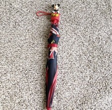 Disney Mickey Mouse Red Umbrella Kids Vintage