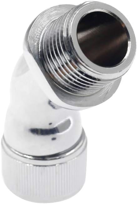 Elbow Adapter for Shower Head, 45 degree angled female to male elbow joint... 