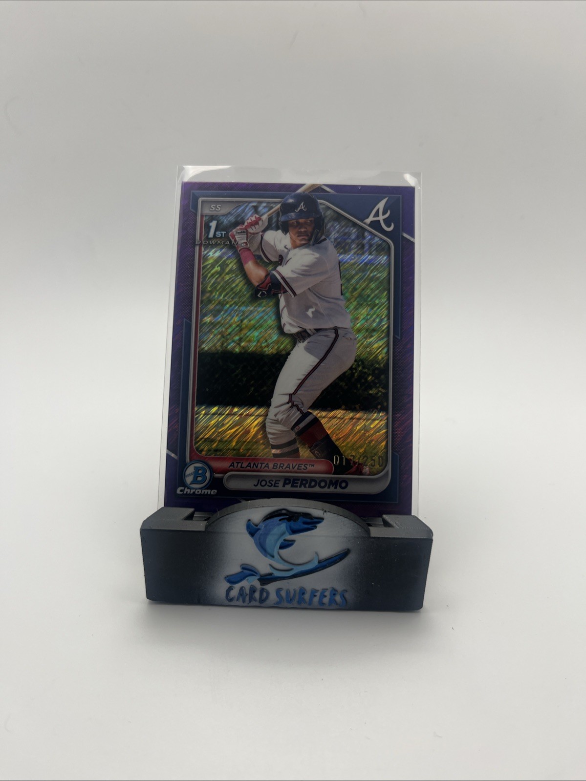 2024 Bowman Chrome Prospects #BCP-220 Jose Perdomo 1st Purple Shimmer /250