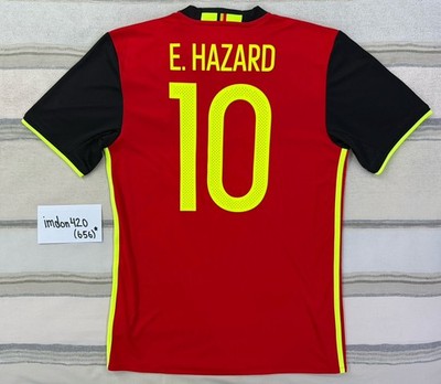 Adidas 2016 Belgium Home Jersey Euro 2016 Hazard #10 Size Small
