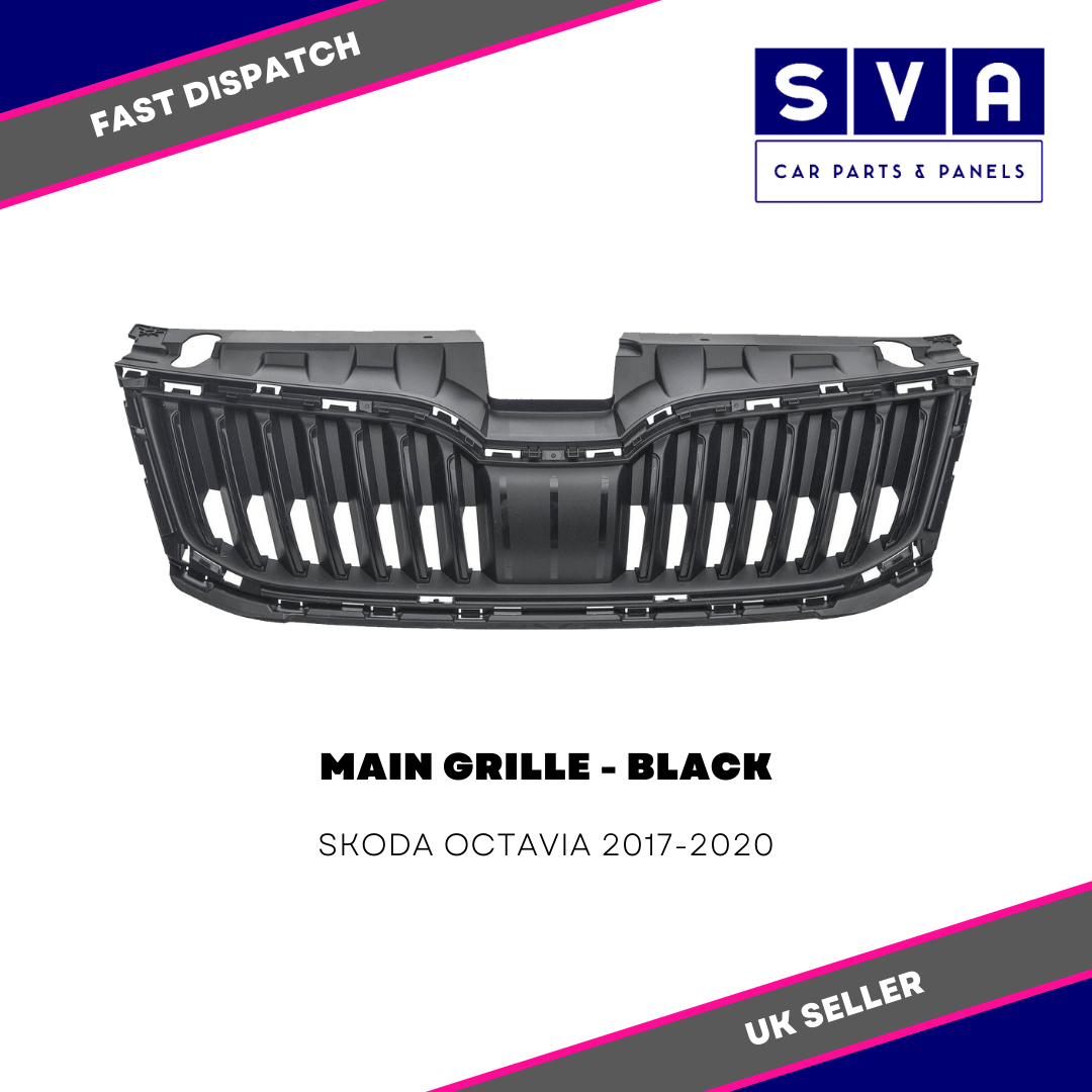Skoda Octavia 2017-2020 Main Grille Black Insurance Approved 5E0853653Azd4 New