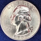 1962-D Washington Silver Quarter Nice Ch BU++
