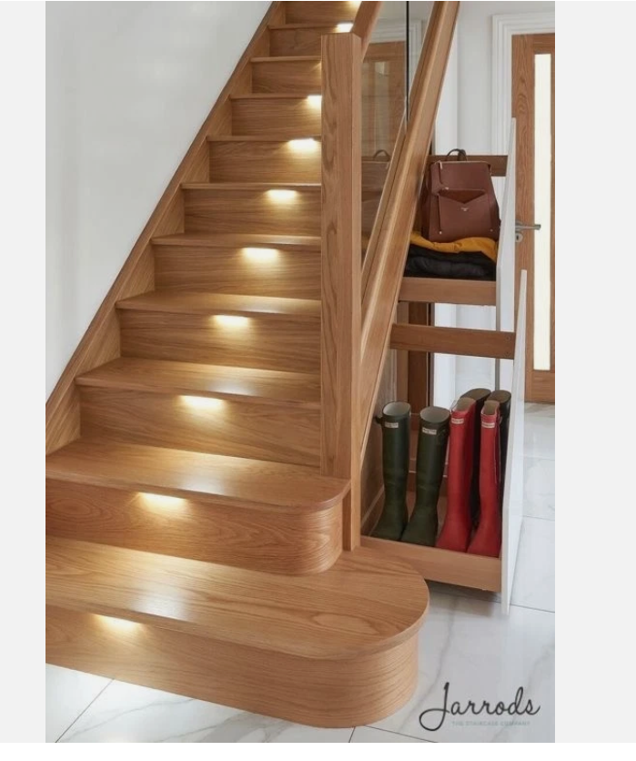 OAK RIGHT OR LEFT Bullnose Stair Tread & Riser Cladding Kit ...