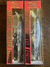 (Lot of 2) Lucky Craft Slender Pointer 112 MR Jerkbait Ghost Minnow 1/2oz