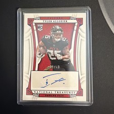 2022 National Treasures Rookie Signatures Purple 38/49 Tyler Allgeier Auto 8mm