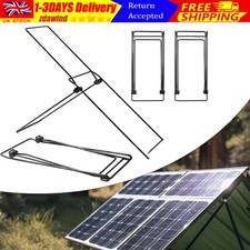 2X Solar Panel Stand Mounting Bracket Quick Angle Adjustment Holder Foldable UK