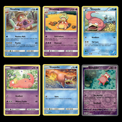 6x Slowking Lot Slowpoke 55 Sun Moon Lost Thunder Pokemon Cards Collection Set