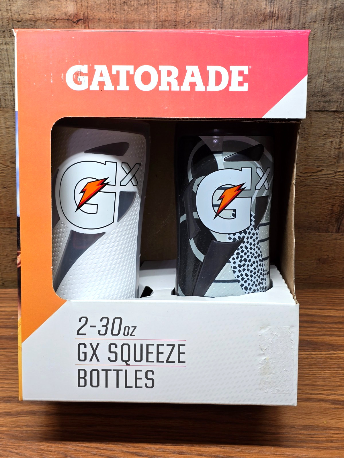Gatorade GX 30oz Squeeze Water Bottles 2-Pack (Color Choice)