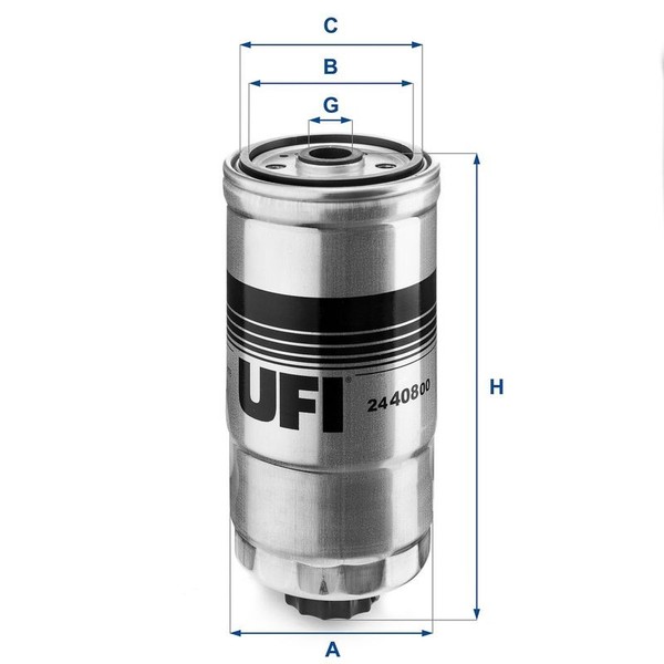 UFI Kraftstofffilter 24.408.00 FüR Alfa Romeo Passend FüR Fiat Lancia-image