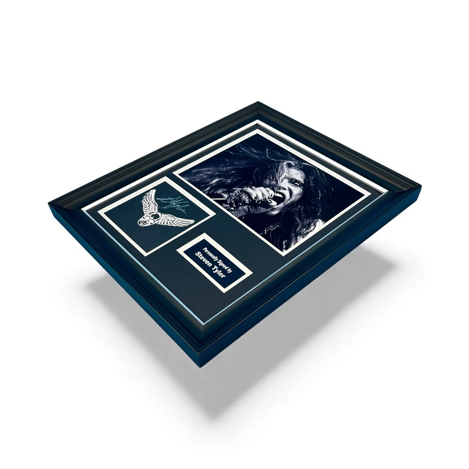 Steven Tyler Aerosmith SIGNED One More Time Luxury Photo Display & COA Autograph - Image 3 of 4