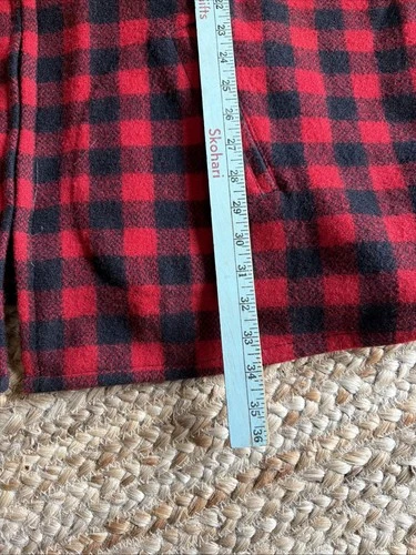 Johnson Woolen Mills 450L Double Cape Jac Shirt 3XL Tall Cabot Cheese Red/black image 19