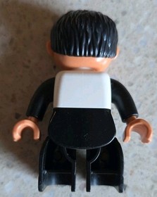 LEGO DUPLO - BLACK AND WHITE IMPRISONED POLICE PATROL 10809 - VINTAGE USED