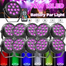 Mini 12LED PAR Lights RGB Stage Lighting DJ Disco Party Club Bar Show Light