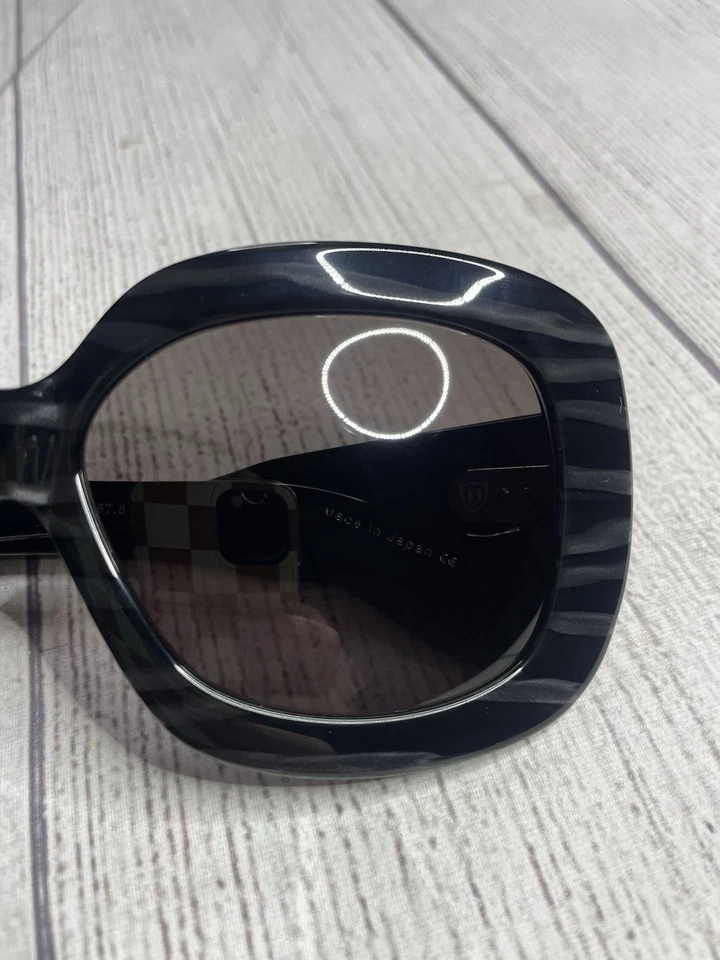 Gafas de sol Dita Lyon 22008A 27,5 negro acetato marco cuadrado de gran tamaño hechas en Japón Foto 3 de 4