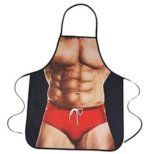 Funny Apron Cooking Kitchen Aprons for Men Gag Gift Muscle Man
