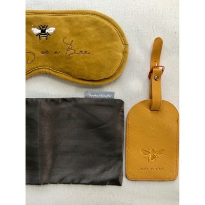 New Bee Sophie Allport Eye Mask & Luggage Tag Travel Set