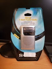 Vintage 1996 SONY POCKET RADIO FM/AM 2 Band - Model ICF-S10MK2 - NEW  SEALED