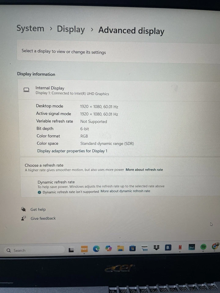 Acer con pantalla táctil muy buen estado ideal para estudios.cargador incluido Foto 3 de 4